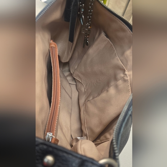 The Sak Sequoia Leather Hobo Shoulder Bag Black with Charms Retail $199 - Picture 13 of 16